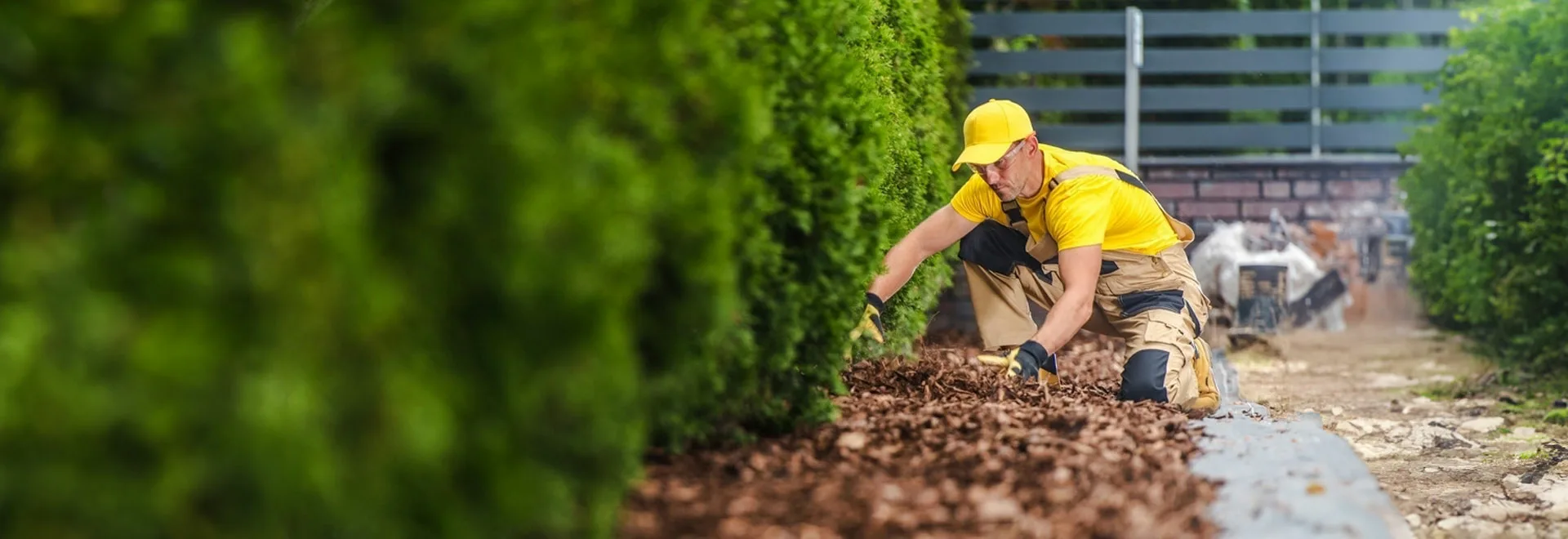 Notre équipe de jardiniers experts au travail